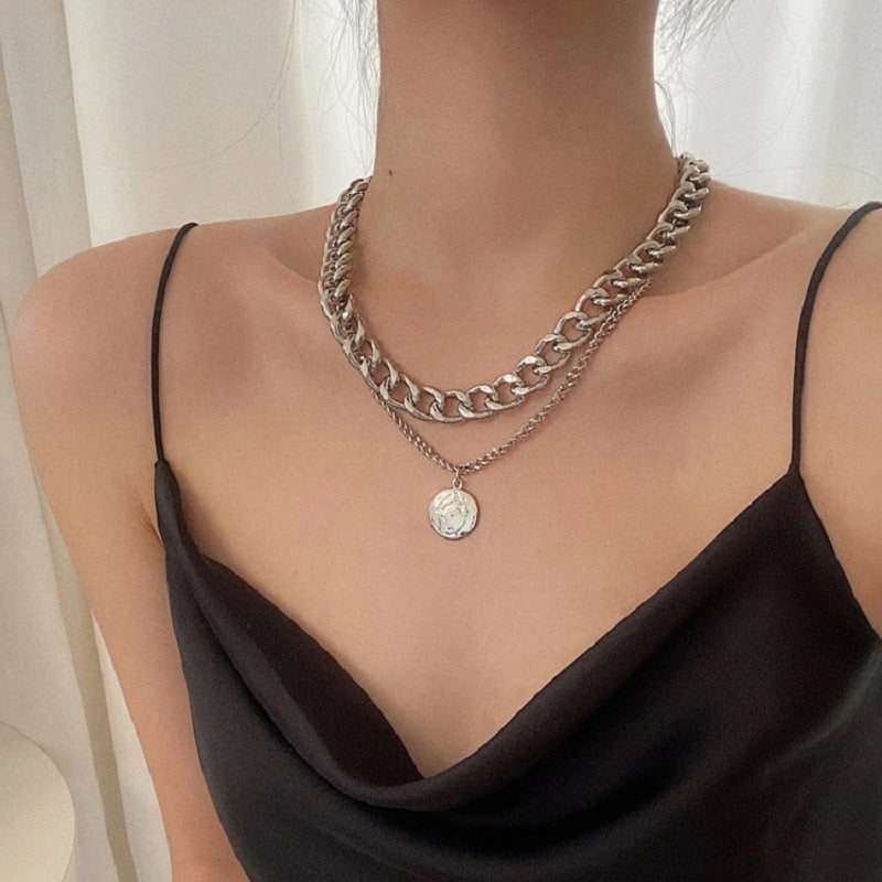 Punk Vintage Snake Pendant Necklace
