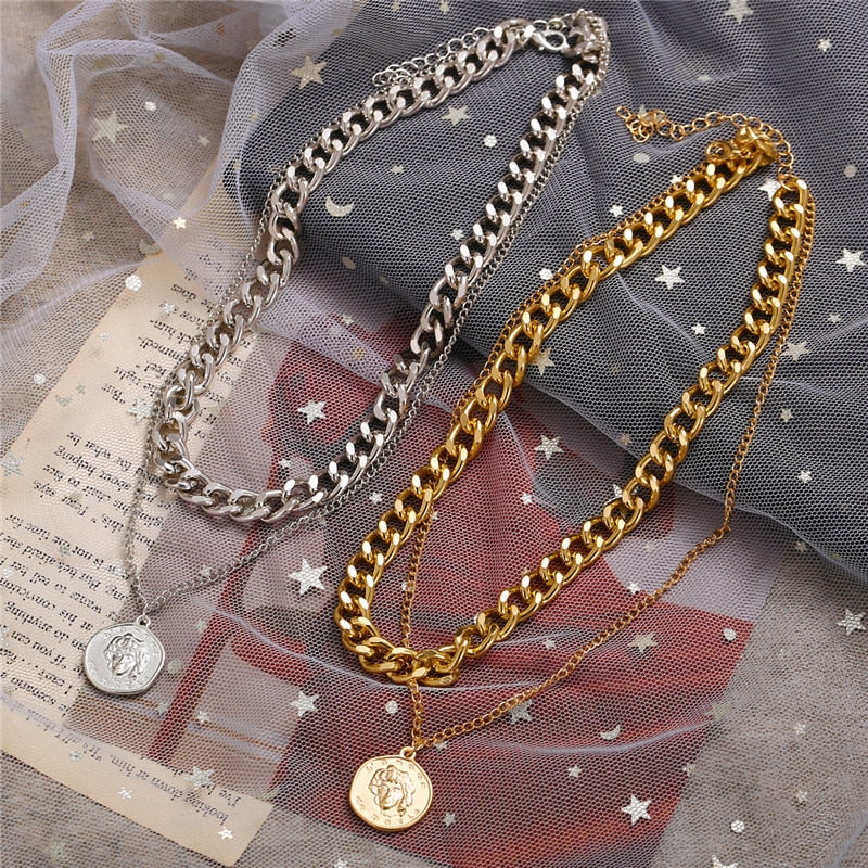 Punk Vintage Snake Pendant Necklace