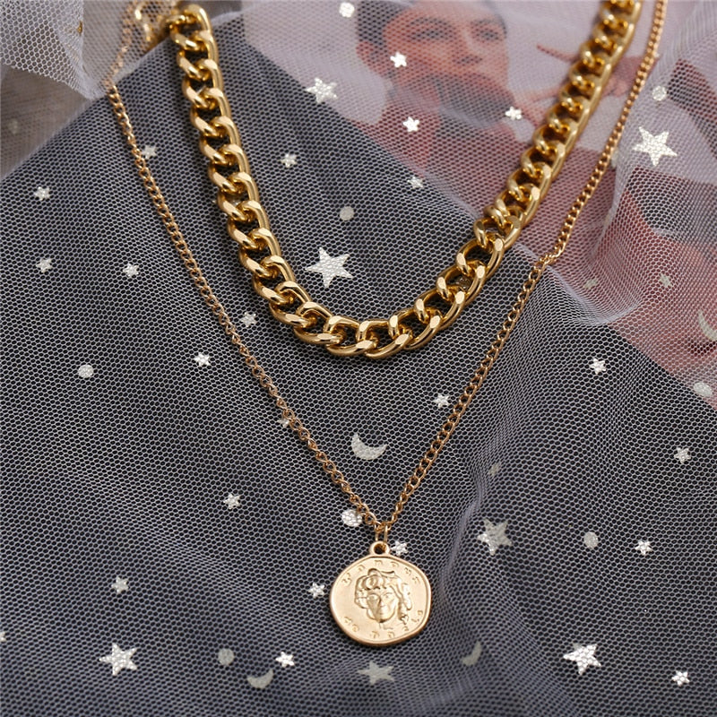 Punk Vintage Snake Pendant Necklace