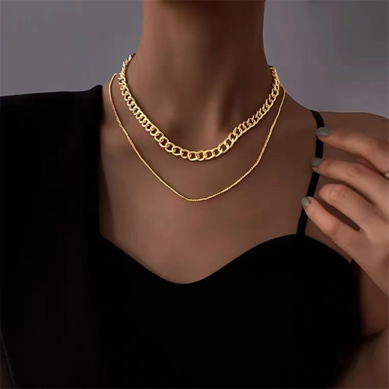 Punk Vintage Snake Pendant Necklace