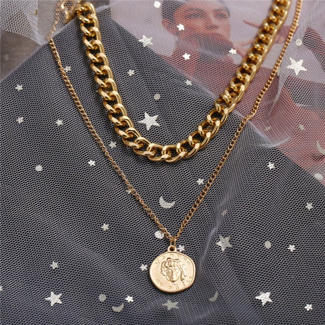 Punk Vintage Snake Pendant Necklace
