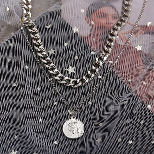 Punk Vintage Snake Pendant Necklace