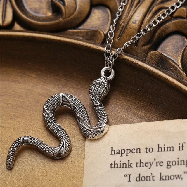 Punk Vintage Snake Pendant Necklace