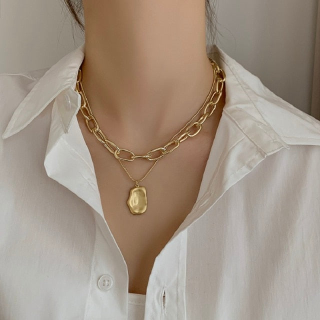 Punk Vintage Snake Pendant Necklace