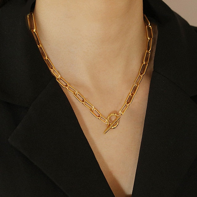Punk Vintage Snake Pendant Necklace
