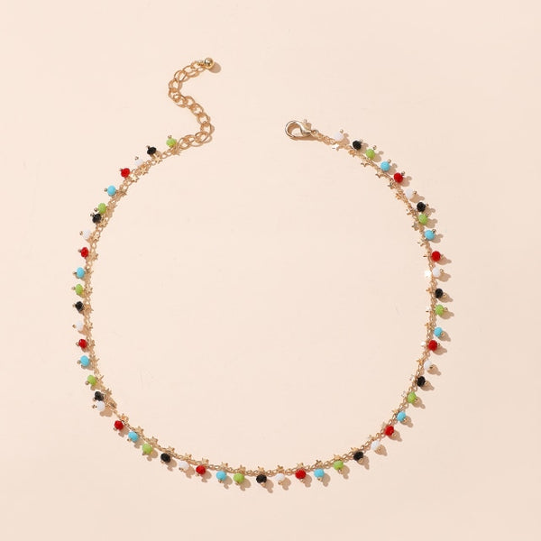 Tocona Bohemian Colorful Beaded Necklace