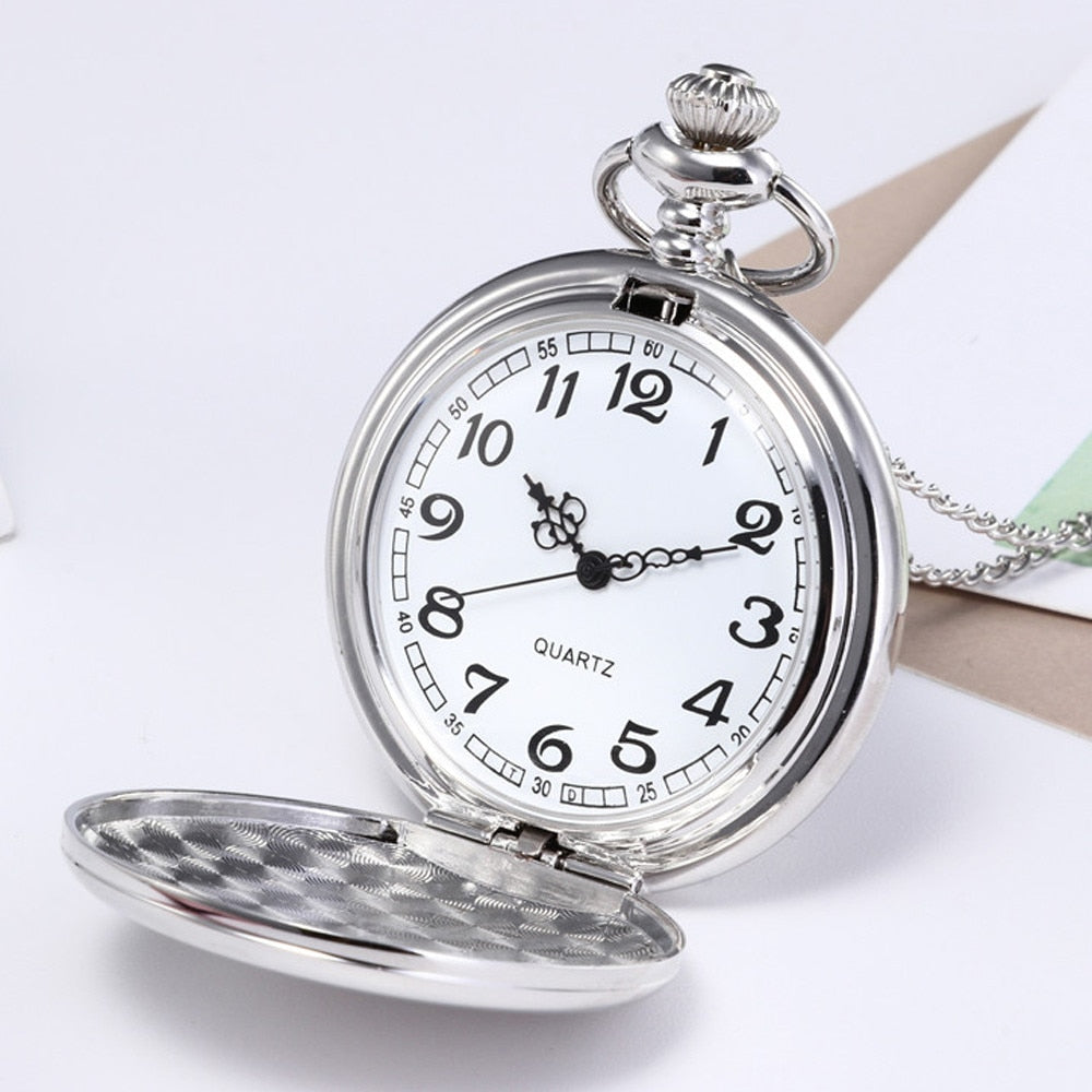 randpa Father Gift Men's Gold Sliver Pocket Watch