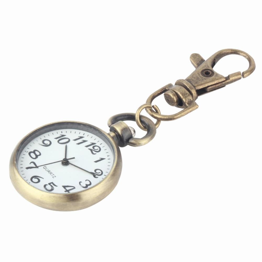 Retro Bronze Quartz vintage Movement pocket watch