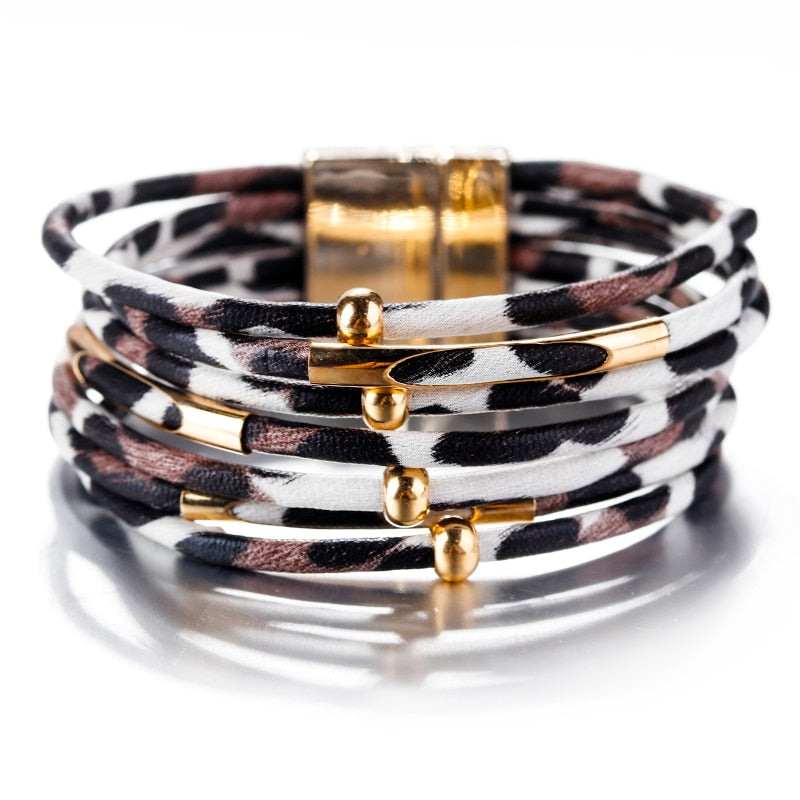 Fashion Elegant Multilayer Wide Wrap Bracelet