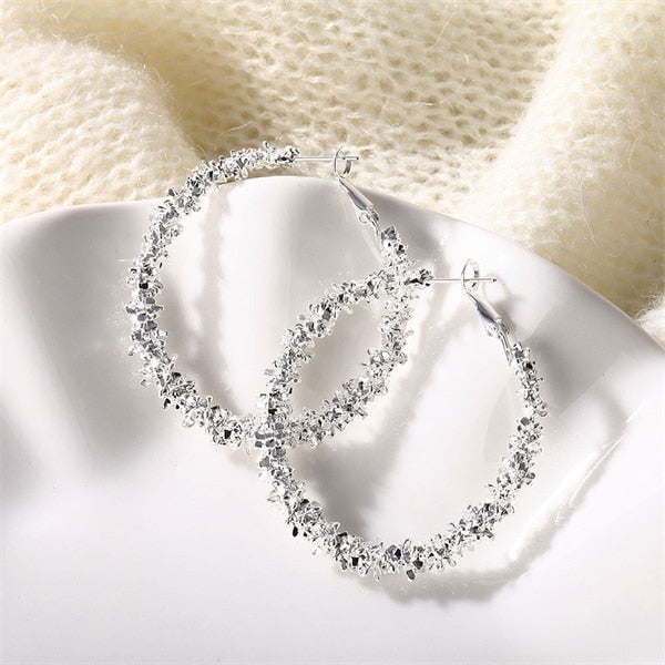 Women's Fashion Statement Golden Punk Charm Earrings