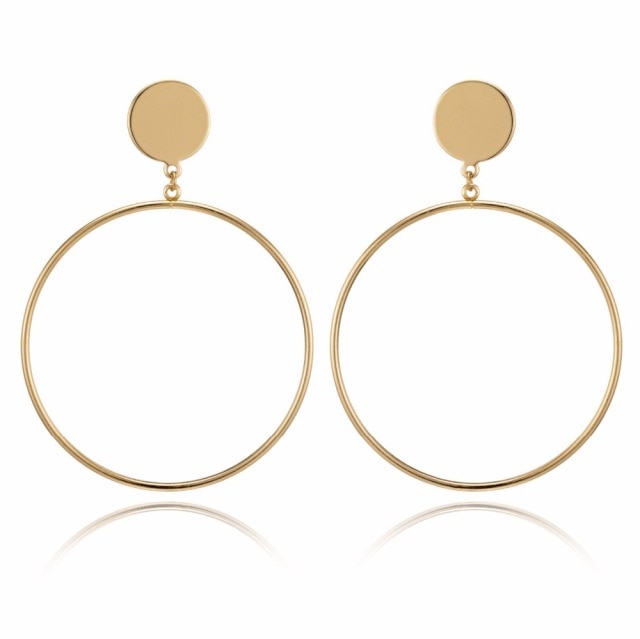 Women's Fashion Statement Golden Punk Charm Earrings