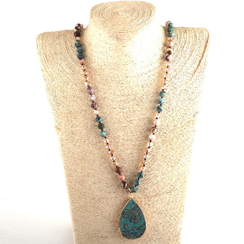 Natural Stones With Semi Precious Pendant