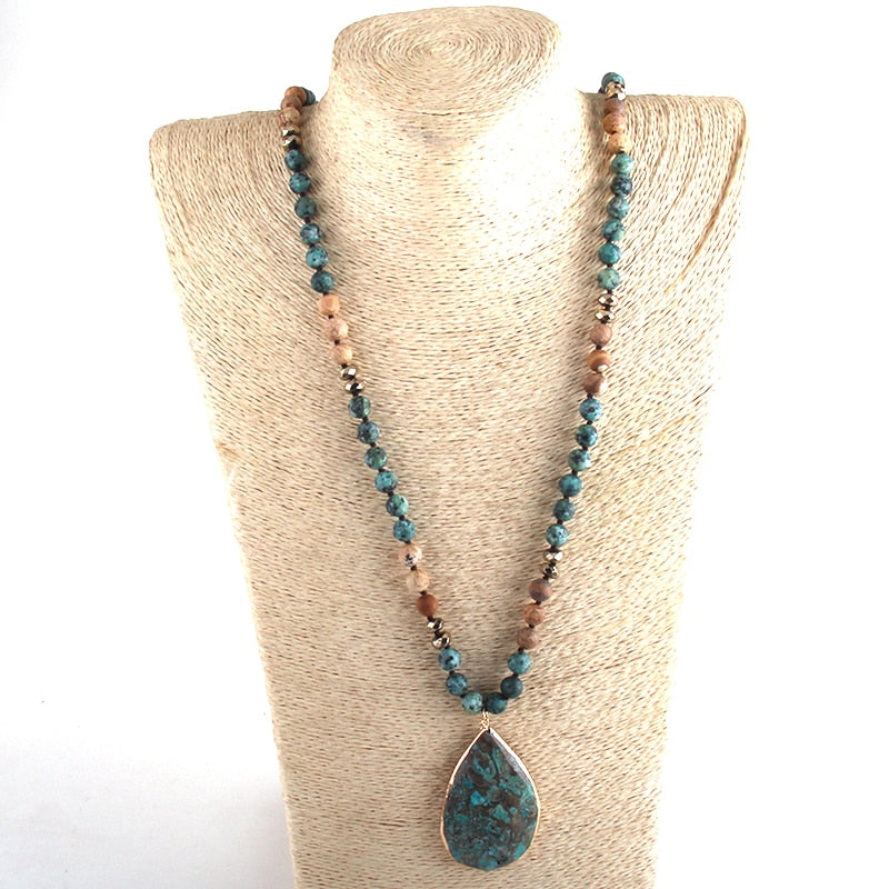 Natural Stones With Semi Precious Pendant