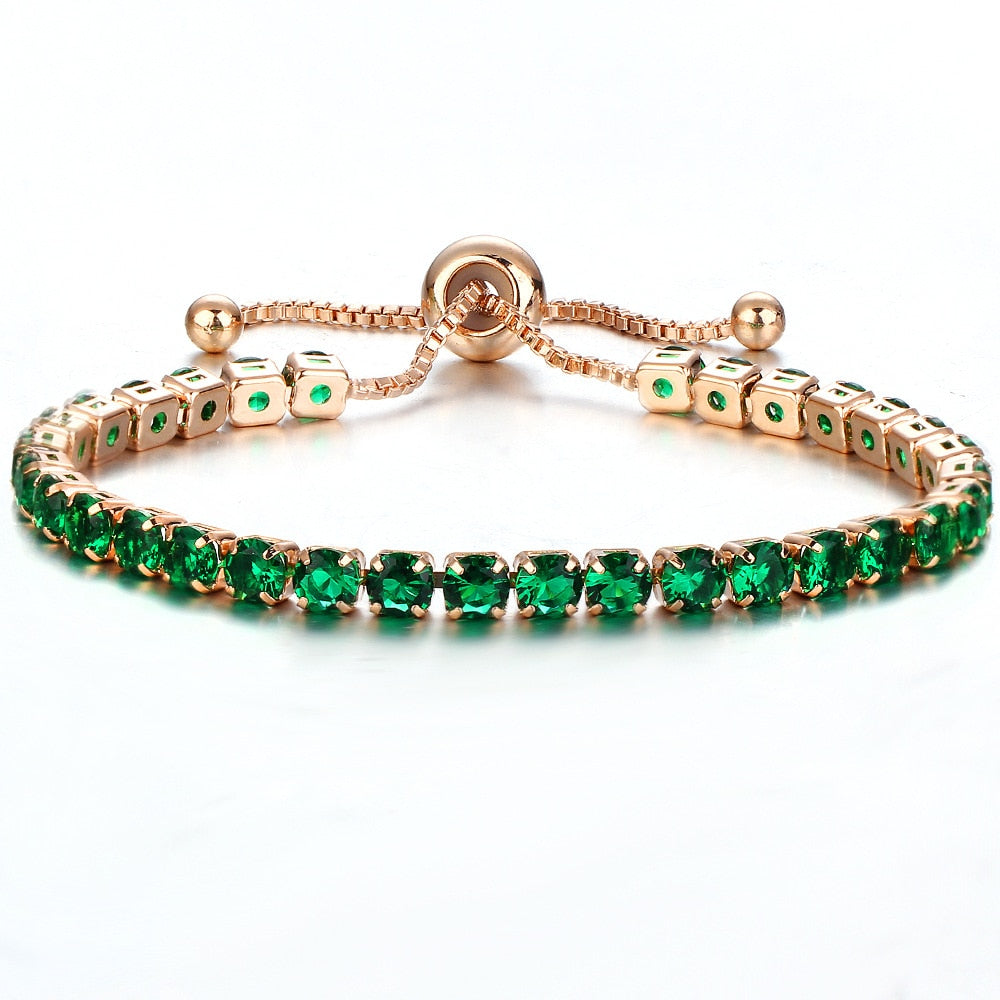Luxury 4mm Cubic Zirconia Tennis Bracelets