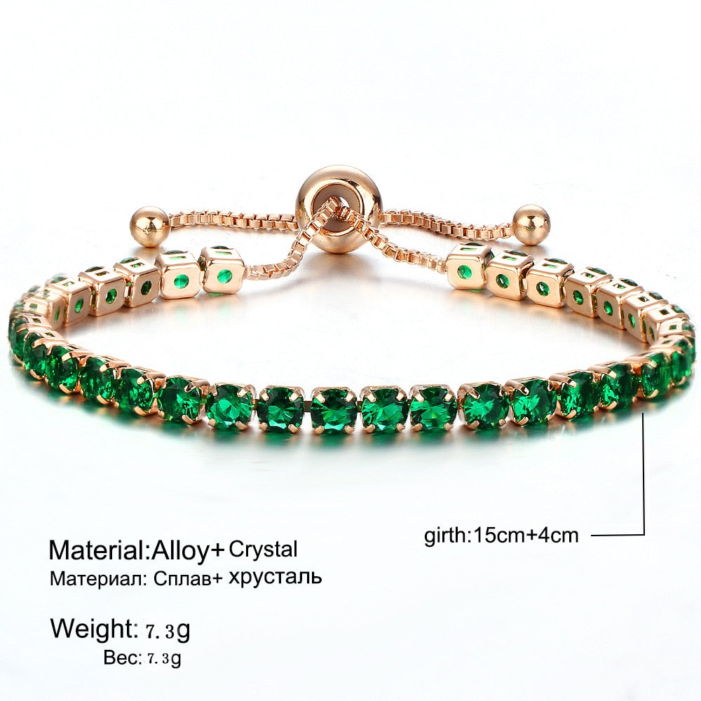 Luxury 4mm Cubic Zirconia Tennis Bracelets