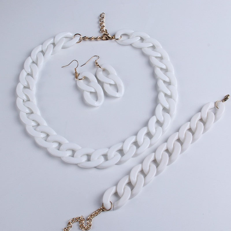 Fashion Acrylic Long Chain Necklace