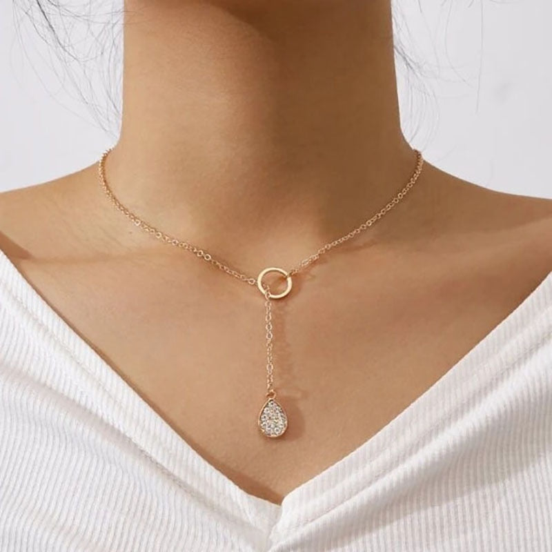 Boho Simple Moon Star Heart Pendant Necklace
