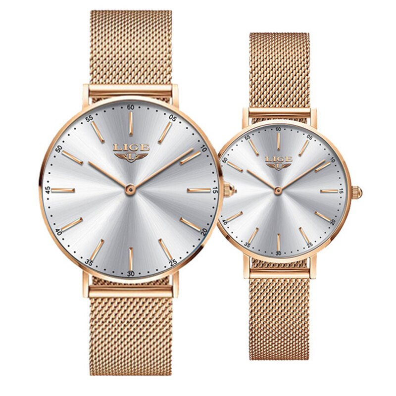 Luxury Ultra Thin Simple Couple Watches  Couple Gift Quartz Wristwatches