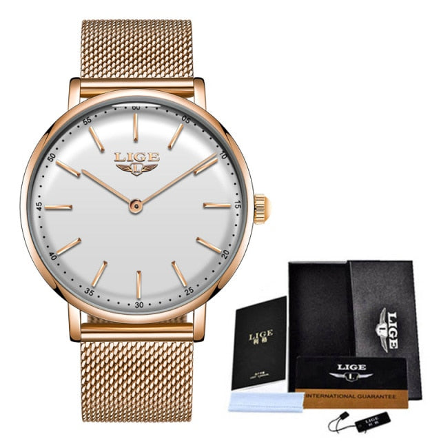 Luxury Ultra Thin Simple Couple Watches  Couple Gift Quartz Wristwatches