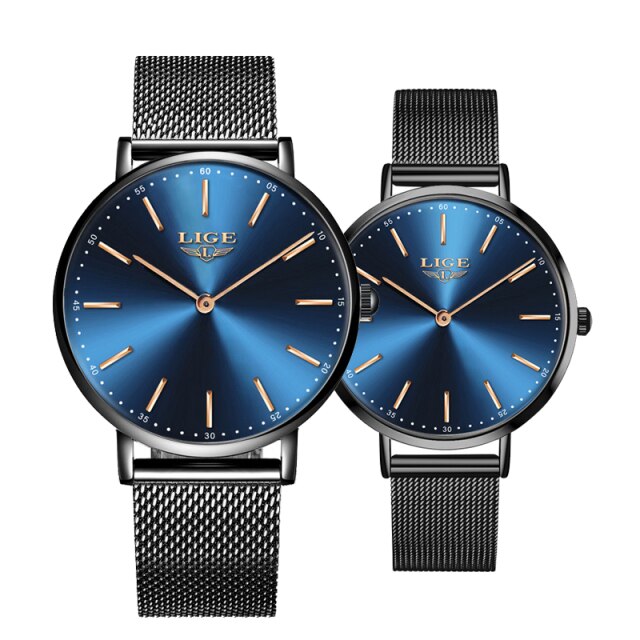 Luxury Ultra Thin Simple Couple Watches  Couple Gift Quartz Wristwatches