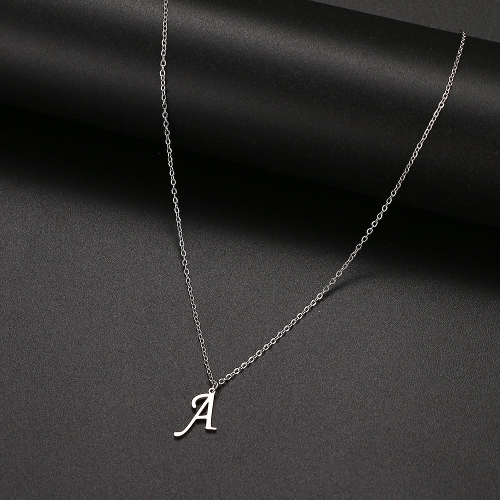 Women A-Z Alphabet Letter Pendant Necklaces