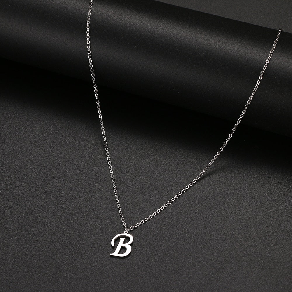 Women A-Z Alphabet Letter Pendant Necklaces
