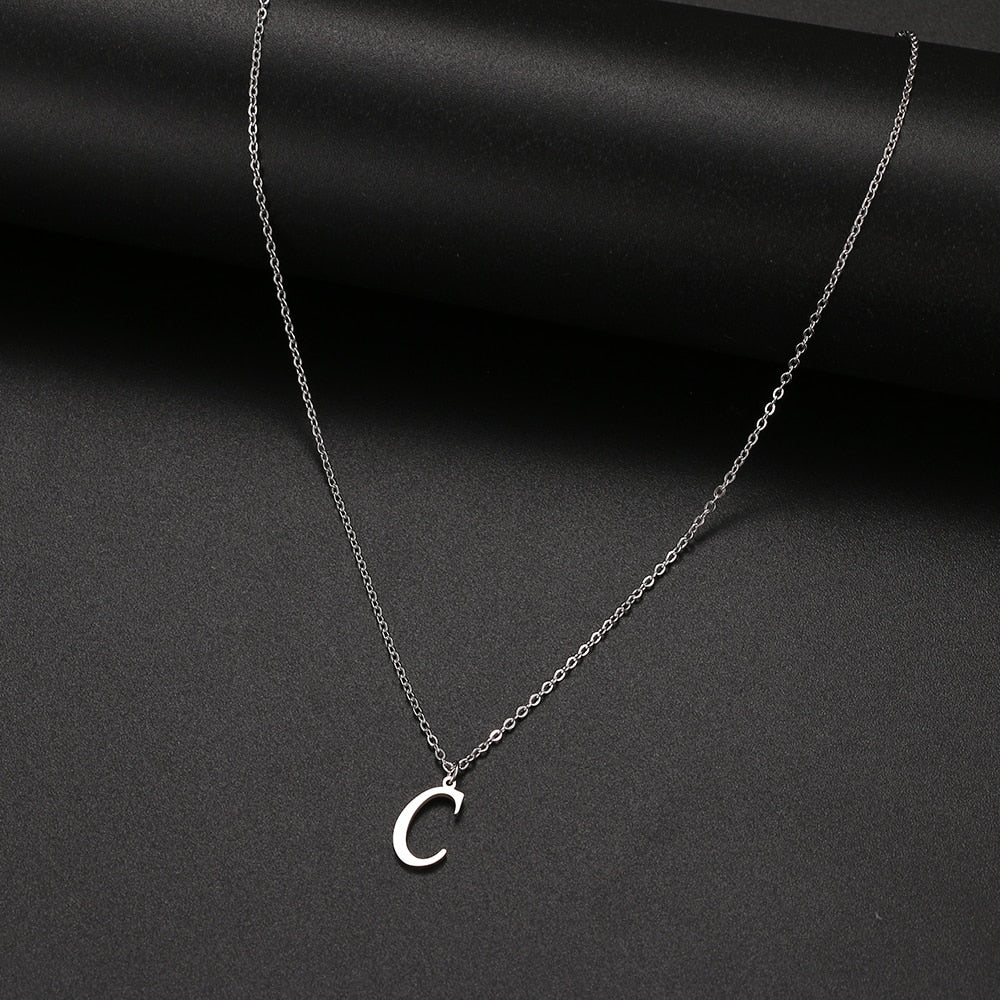 Women A-Z Alphabet Letter Pendant Necklaces