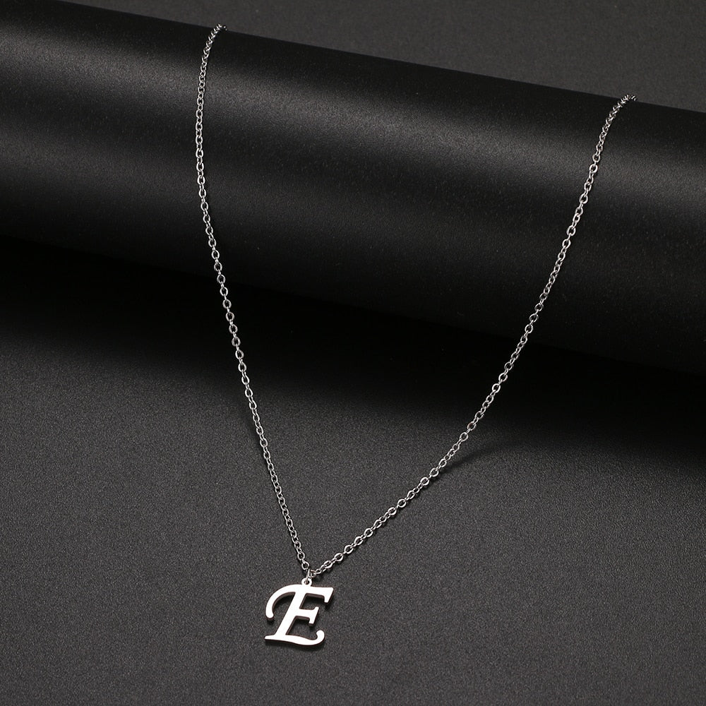Women A-Z Alphabet Letter Pendant Necklaces