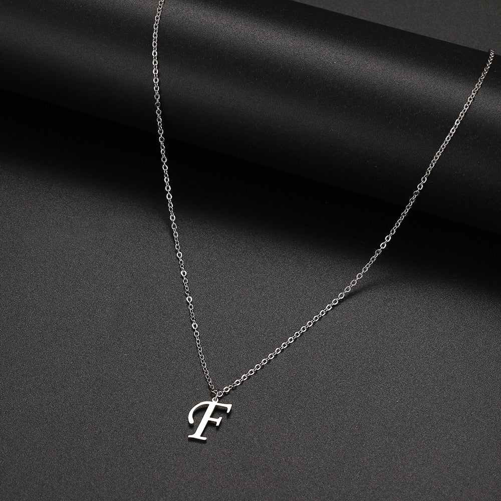 Women A-Z Alphabet Letter Pendant Necklaces