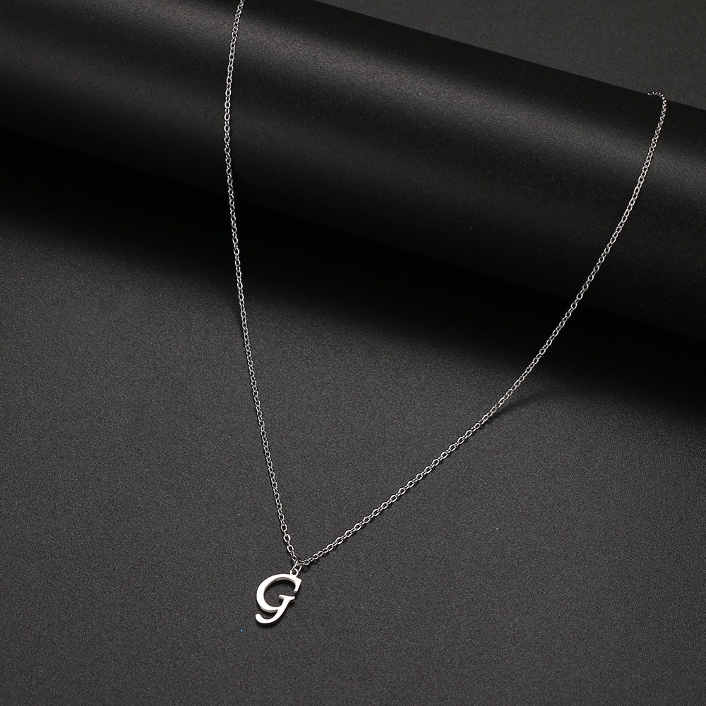 Women A-Z Alphabet Letter Pendant Necklaces