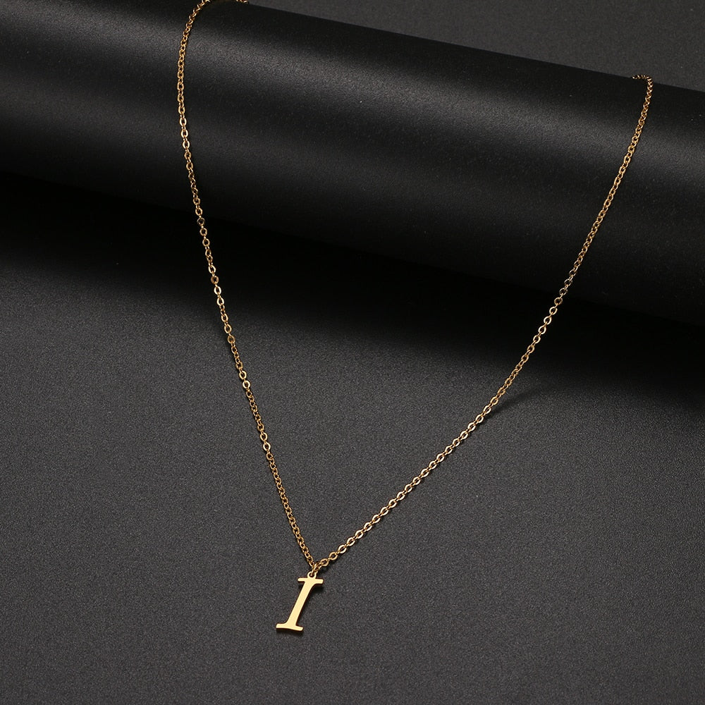 Women A-Z Alphabet Letter Pendant Necklaces
