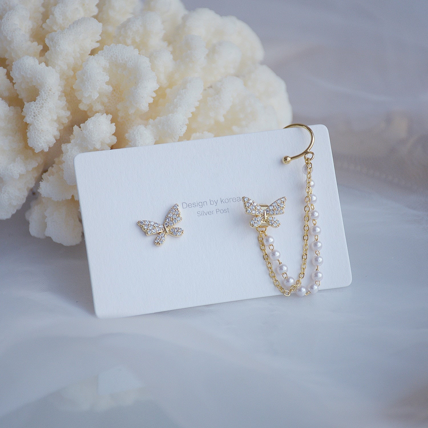 Micro-inlaid Butterfly Wings, Zircon Earrings For Women