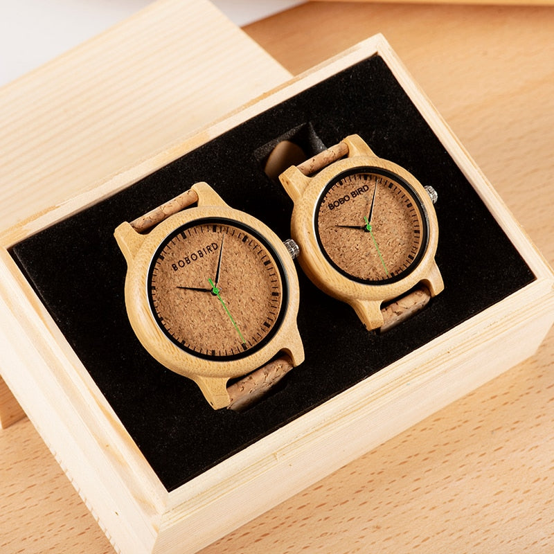 Simple Design Couple Watch Wood Wristwatch Men