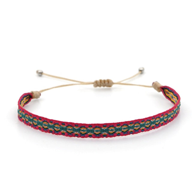 Tibetan Buddha Rope Chain Blue Natural Stone Bracelet