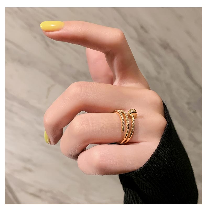 14K Real Gold Plated AAA Zircon Ring