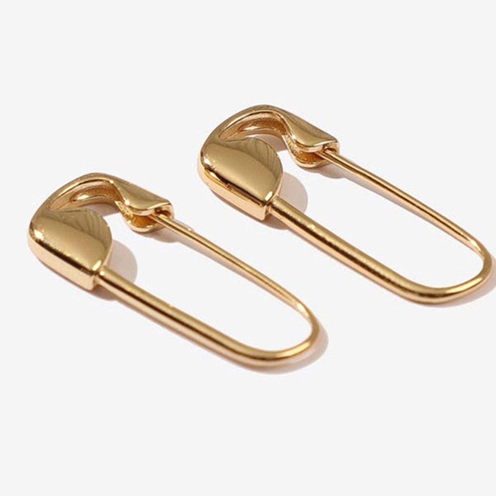 6YM Gold U-shaped Stud Earrings