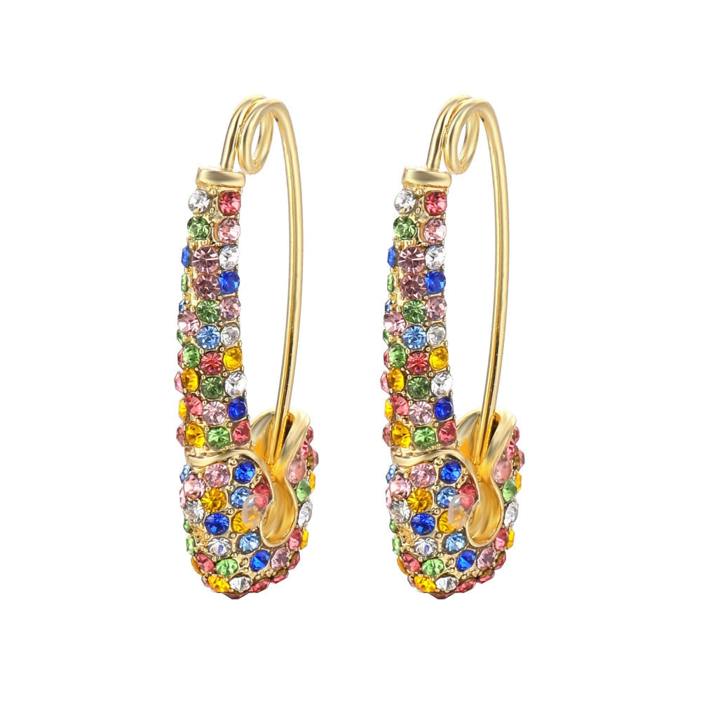 6YM Gold U-shaped Stud Earrings