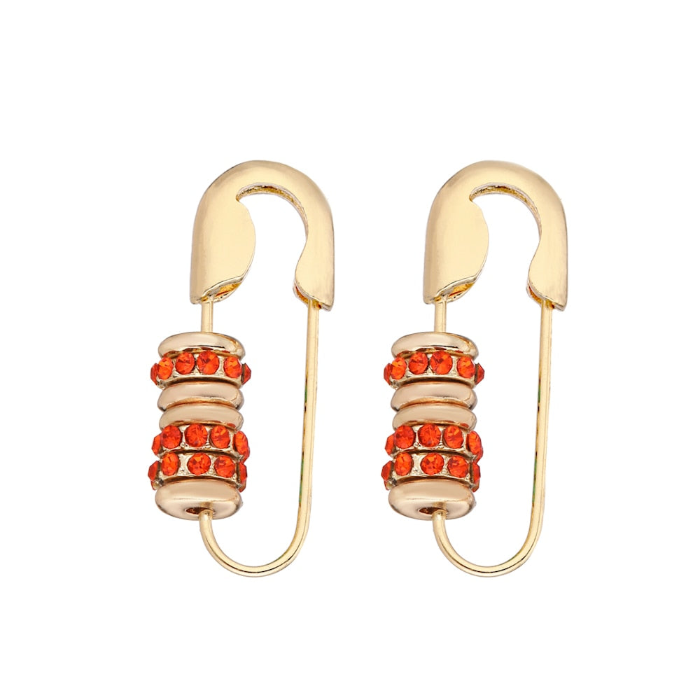 6YM Gold U-shaped Stud Earrings