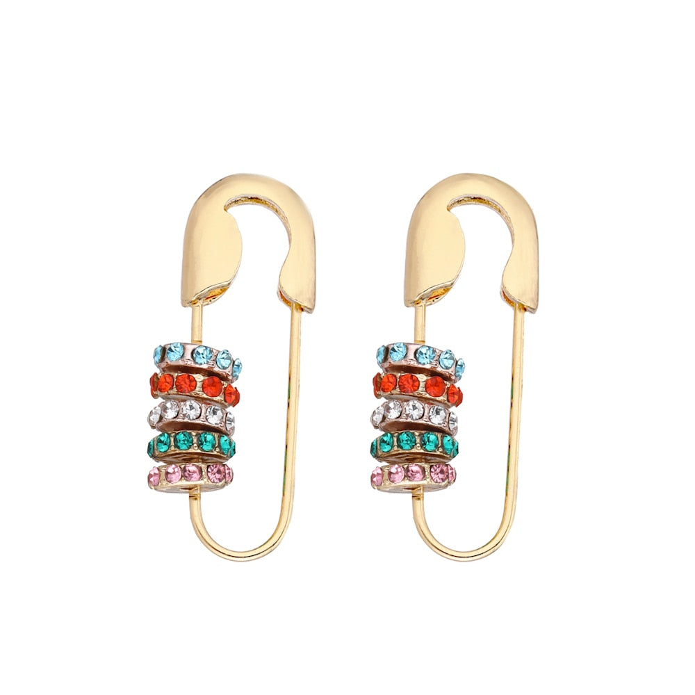 6YM Gold U-shaped Stud Earrings