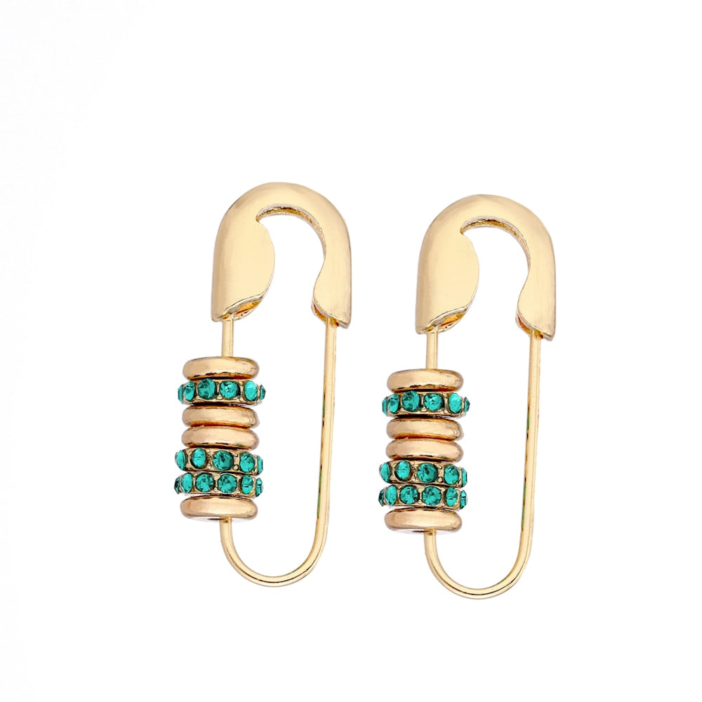 6YM Gold U-shaped Stud Earrings