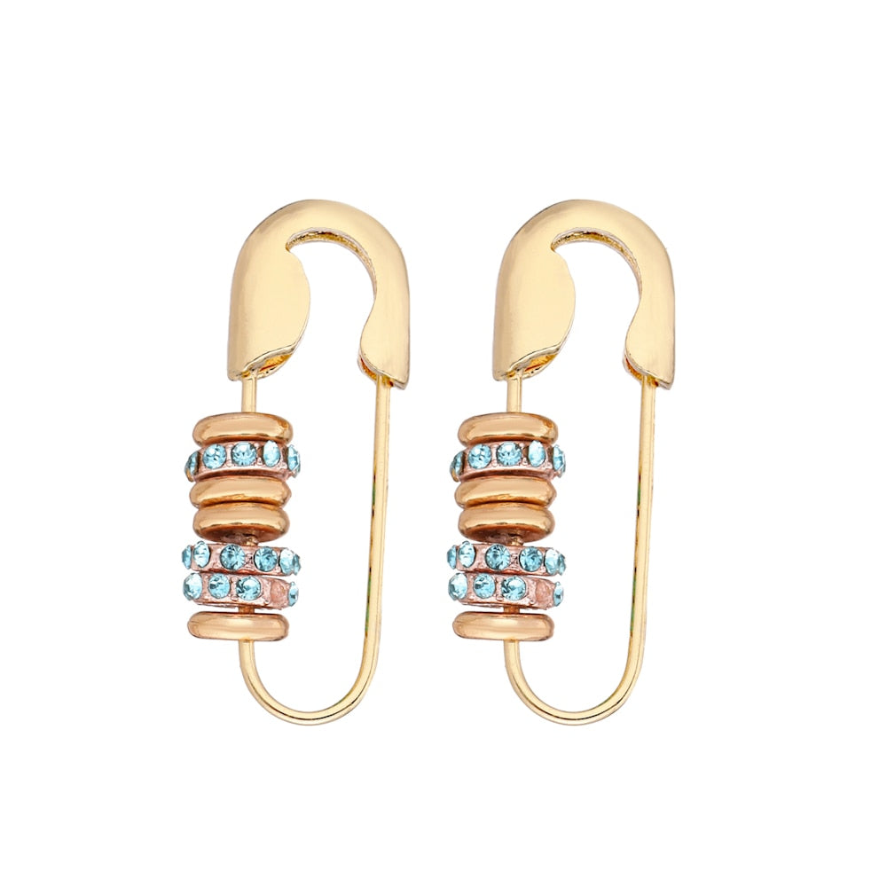 6YM Gold U-shaped Stud Earrings