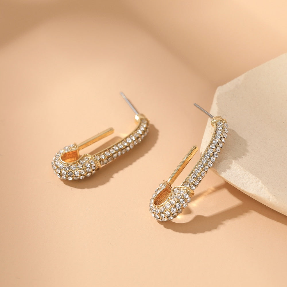 6YM Gold U-shaped Stud Earrings
