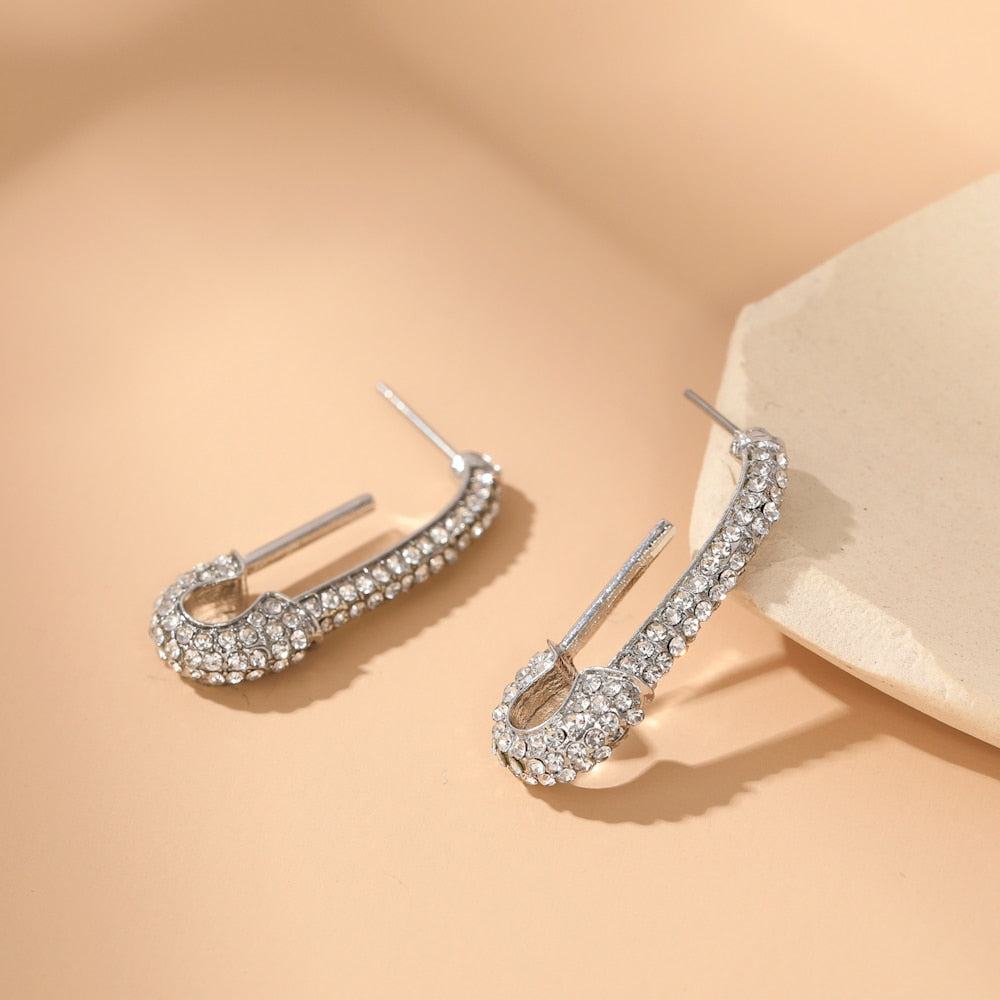 6YM Gold U-shaped Stud Earrings