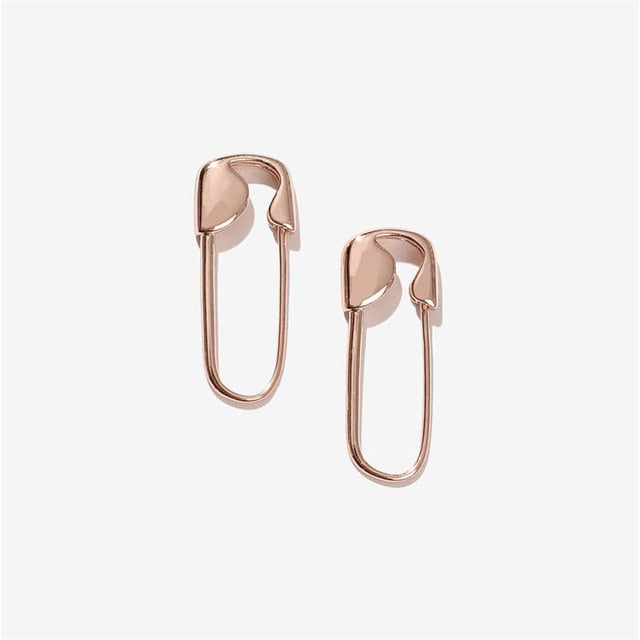 6YM Gold U-shaped Stud Earrings