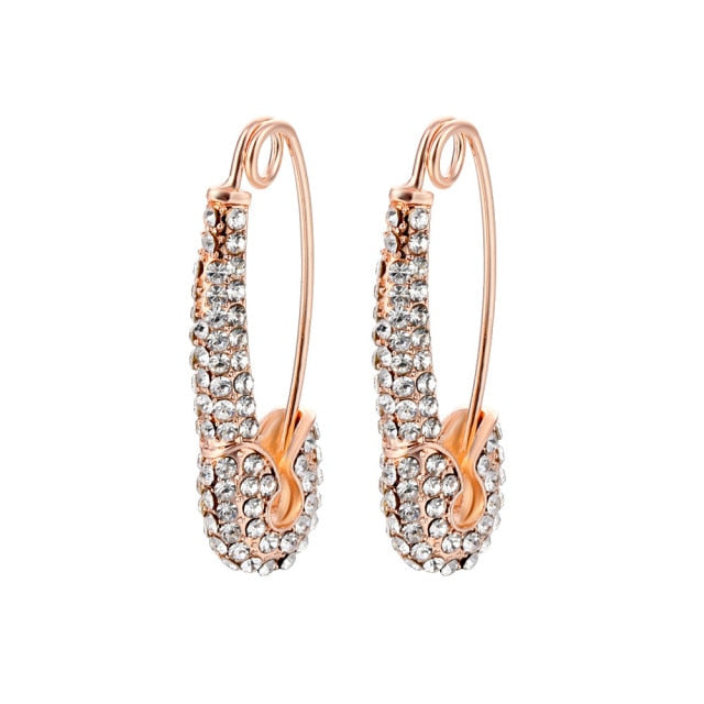 6YM Gold U-shaped Stud Earrings