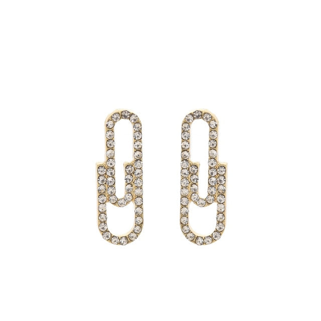 6YM Gold U-shaped Stud Earrings