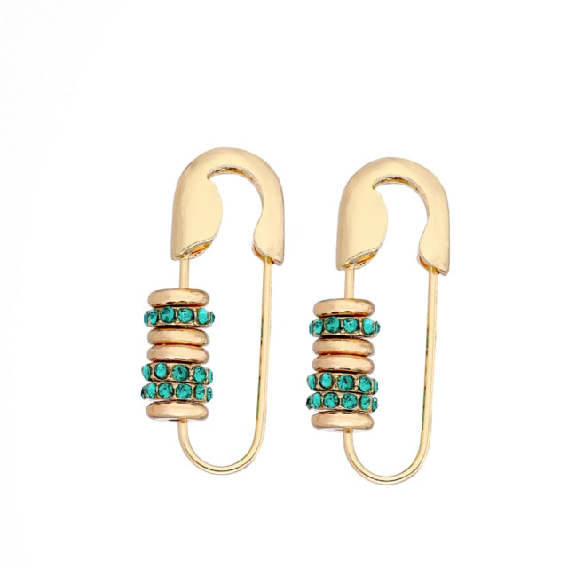 6YM Gold U-shaped Stud Earrings