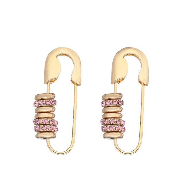 6YM Gold U-shaped Stud Earrings