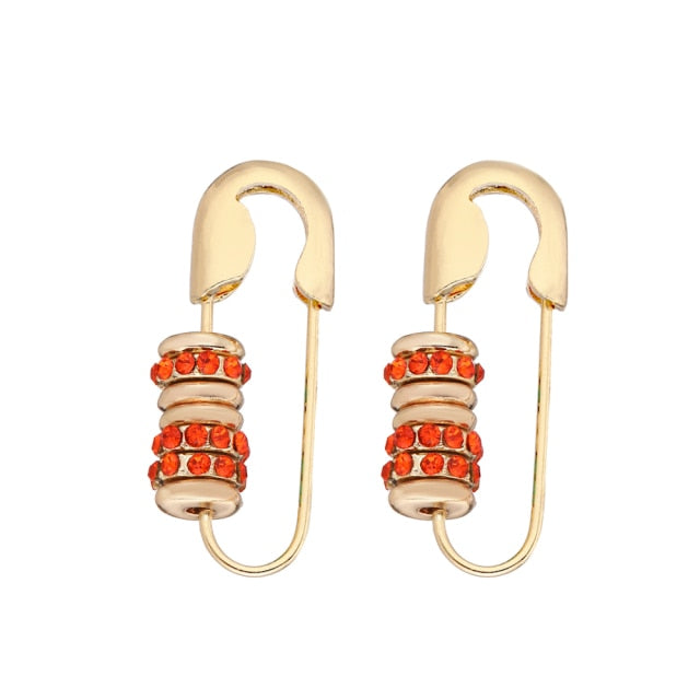 6YM Gold U-shaped Stud Earrings