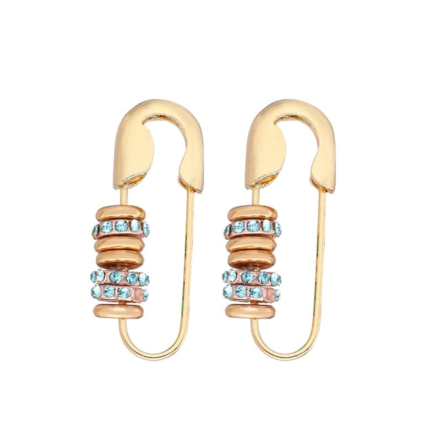 6YM Gold U-shaped Stud Earrings